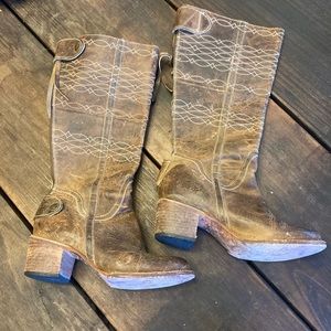 Freebird Oxford/Oxfrd Tall Distressed Leather Boots 7